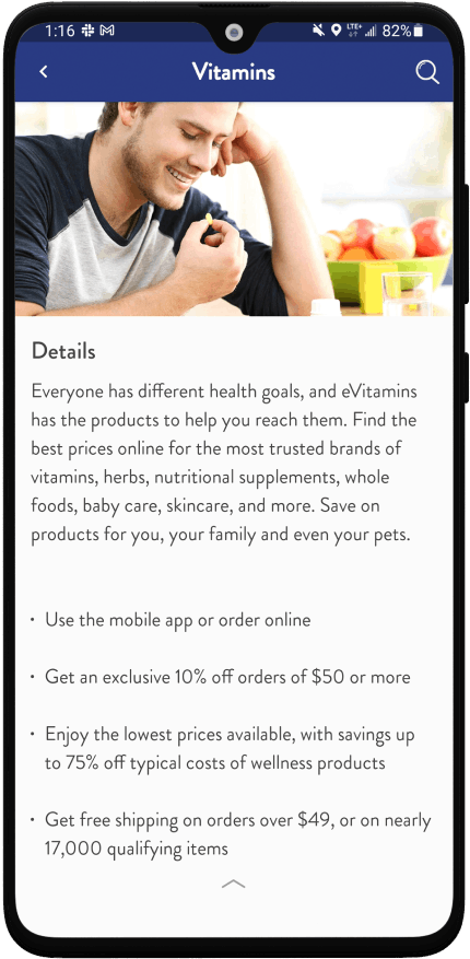 Vitamins Screenshot