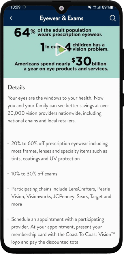 Eyewear and Exams screenshot Eyewear and Exams screenshot
