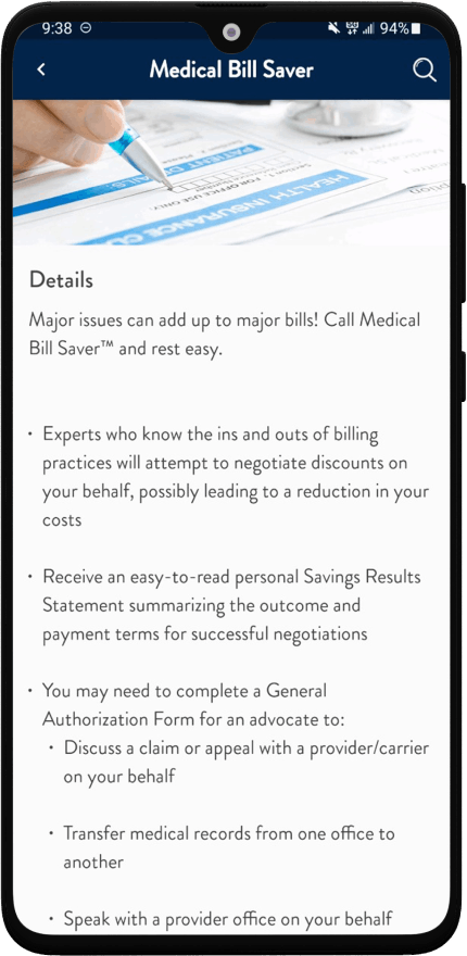 Medical Bill Saver Screenshot
